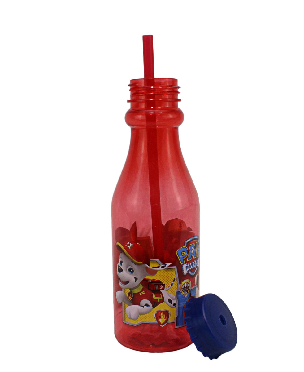 Paw Patrol Sky Bottle With Straw - Red