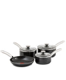Tefal Easy Strain 7 Piece Cookware Set - Black
