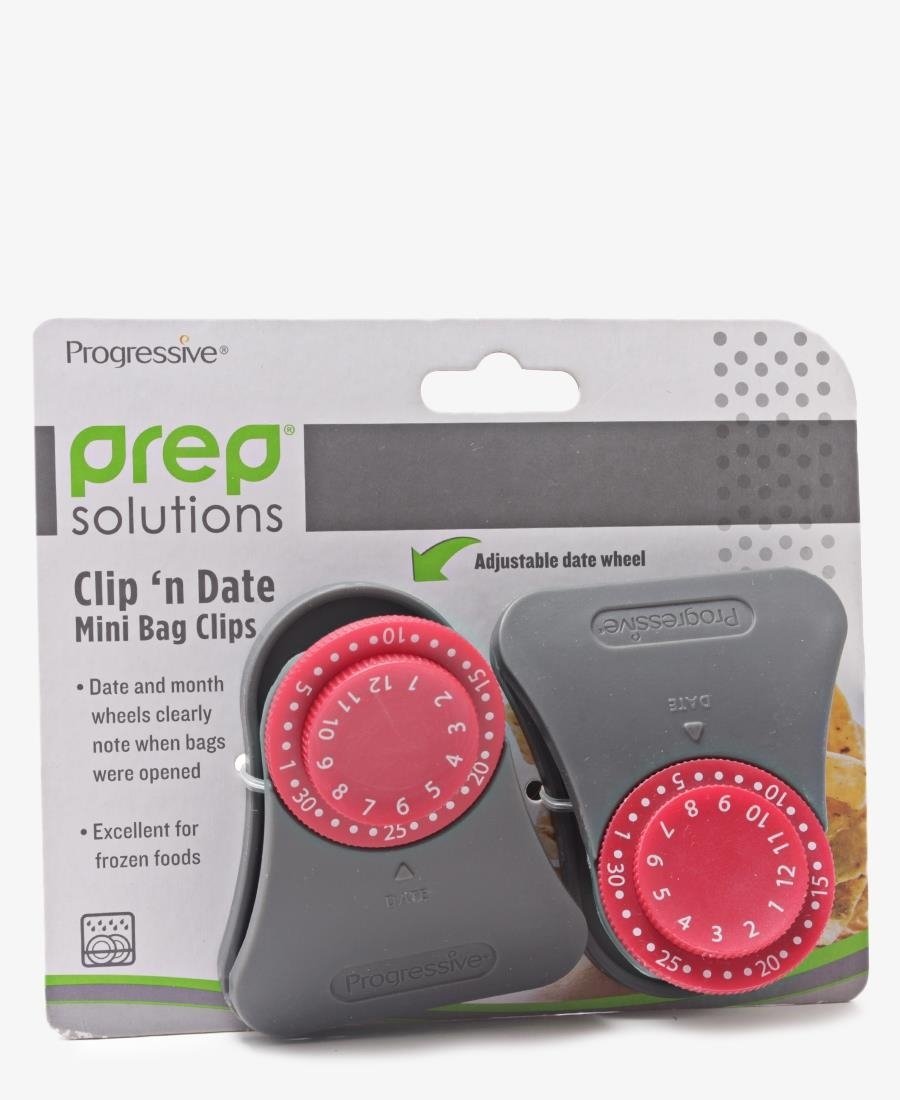 Clip And Date Mini Bag Set - Grey