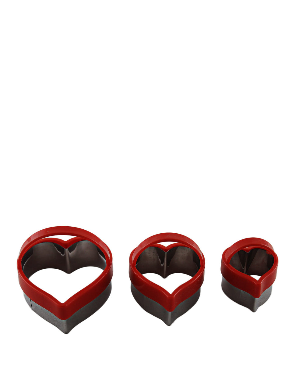 Progressive Heart Cookie Cutter 3 Piece - Red