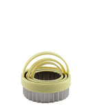 Progressive Fluted Cookie Cutter 3 Piece - Cream