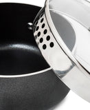 Tefal Easy Strain 7 Piece Cookware Set - Black