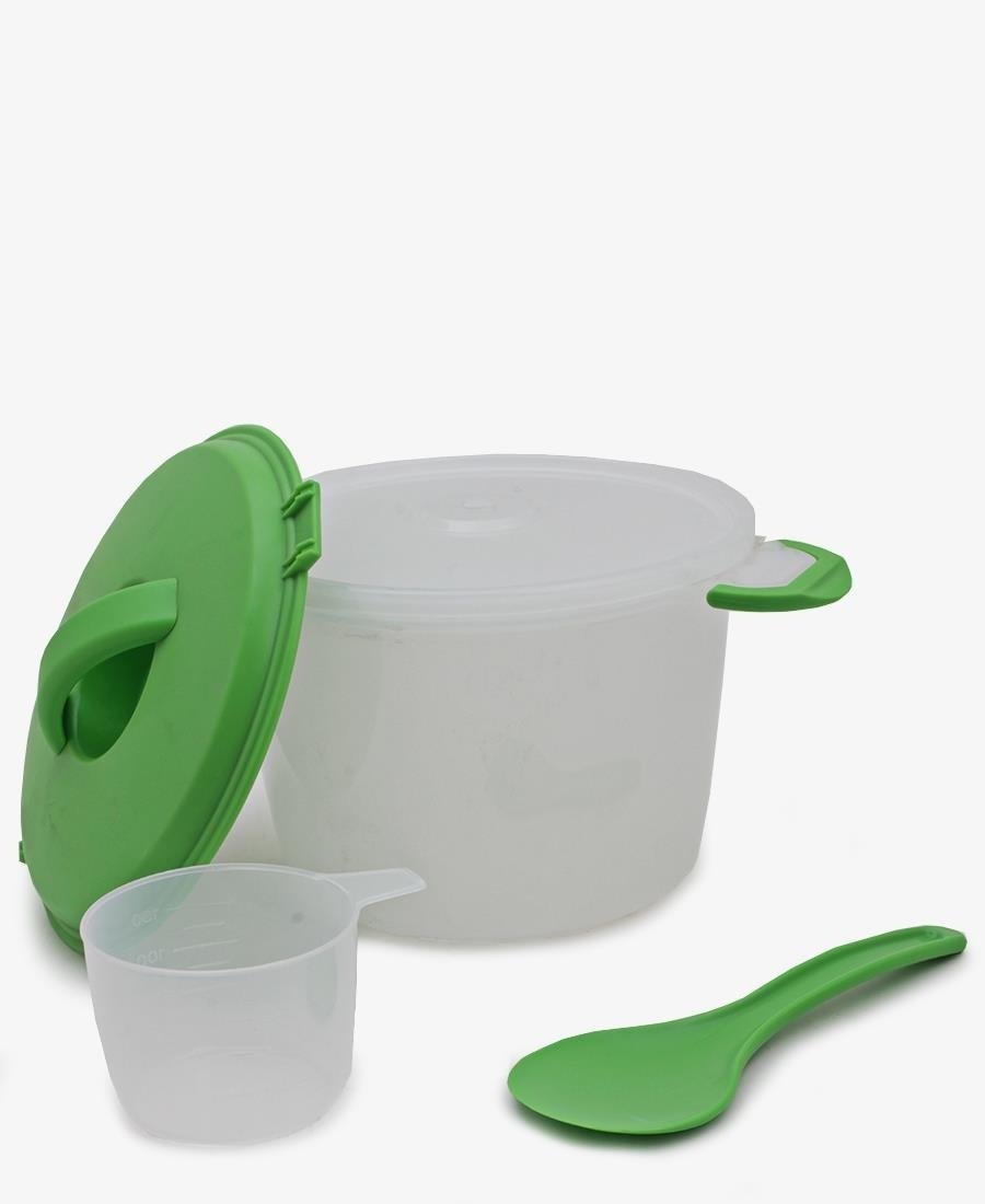 Progressive 4 Piece Microwave Rice Cooker - Green