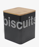 Air Tight Biscuit Tin - Black