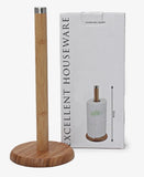 Wooden Paper Roll Holder - Beige