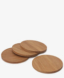 Set Of 4 Bamboo Coasters - Beige