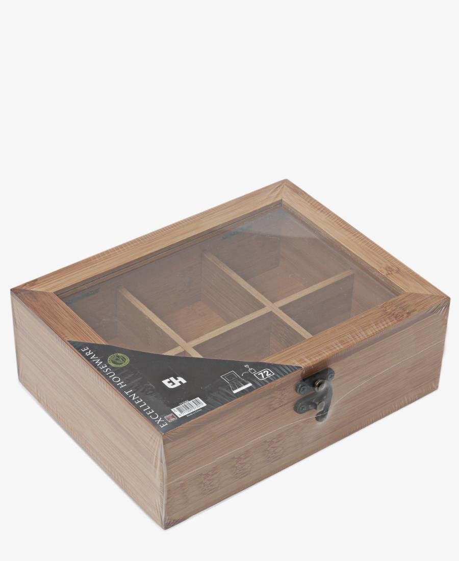 Bamboo Tea Box - Brown
