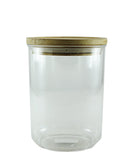 Canisher With Bamboo Lid 700ML - Clear