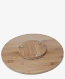 Bamboo Revolving Cheese Board - Beige