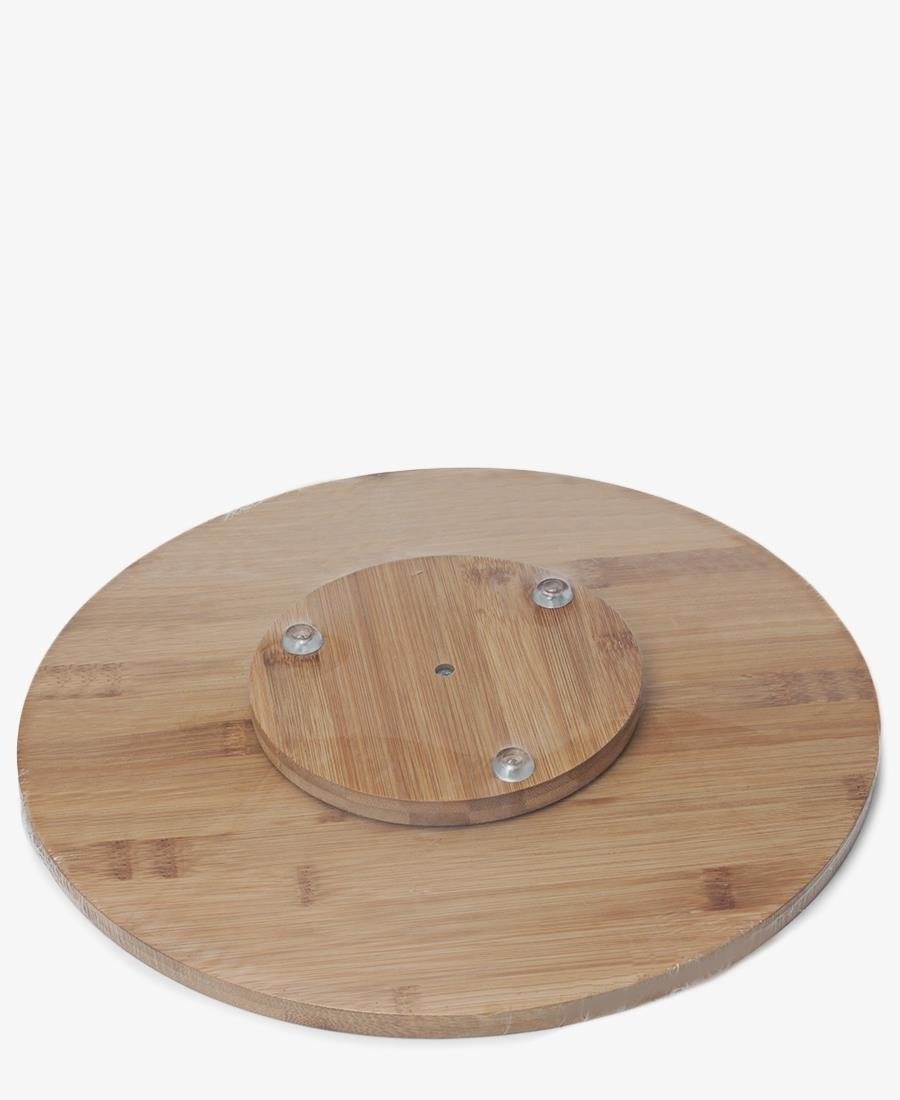 Bamboo Revolving Cheese Board - Beige