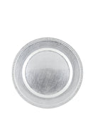 Underplate Beaded Sqaure - Silver