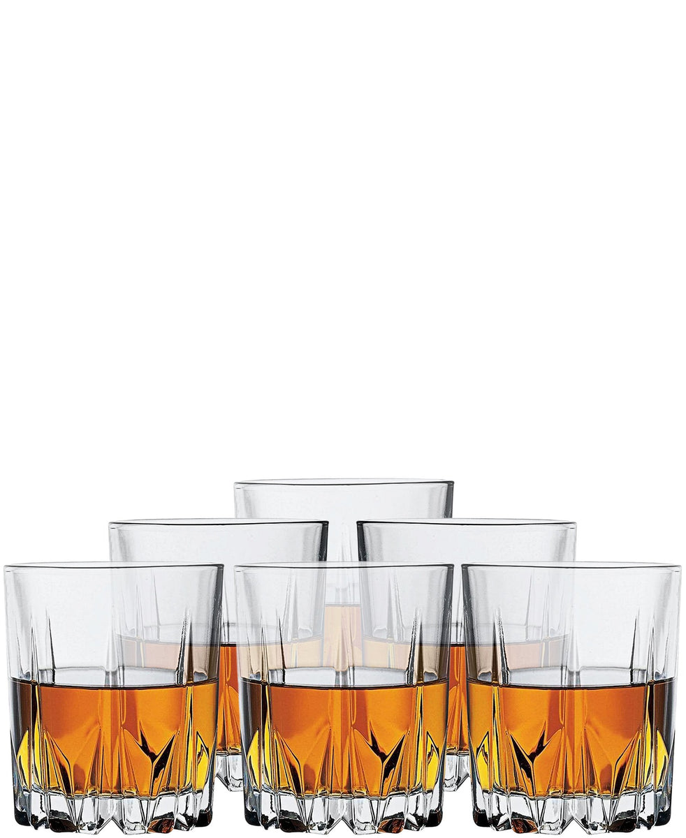 Pasabahce Karat Whiskey Glasses Set Of Six - Clear