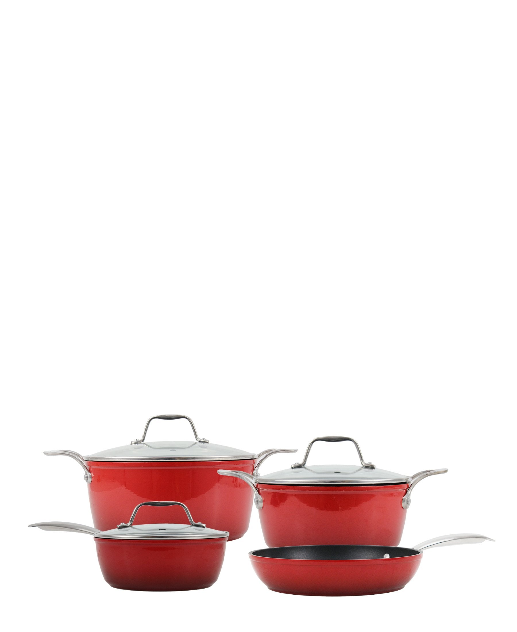 Legend Ruby Chef 7 Piece Cookware - Red
