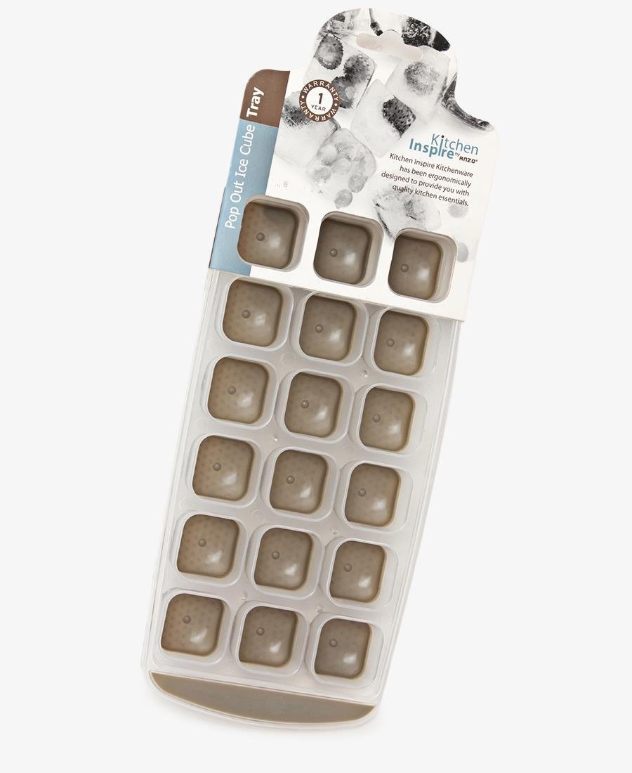 Kitchen Inspire Pop Out Ice Cube Tray - Taupe