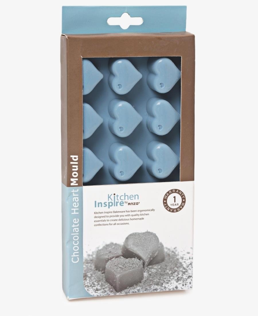 Kitchen Inspire Silicone Chocolate Heart Mould - Blue