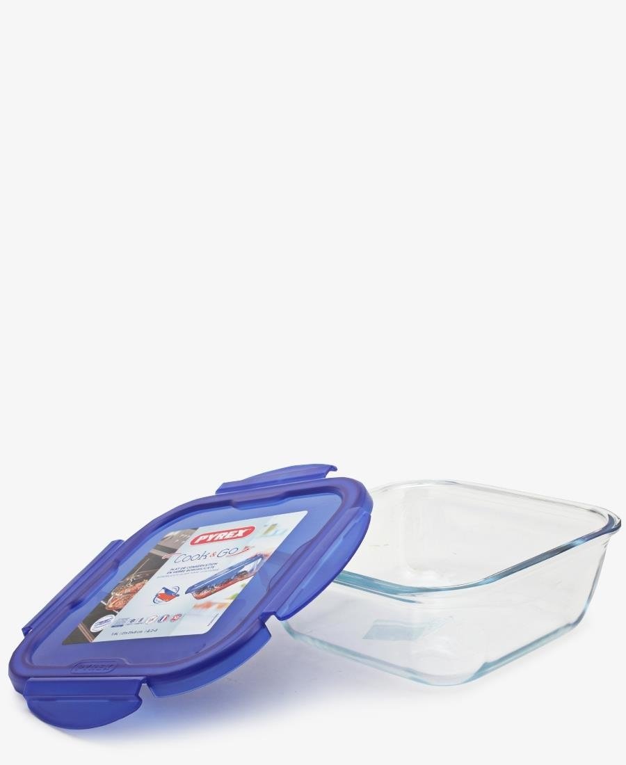 Pyrex Cook&Go Small Square Roaster - Blue