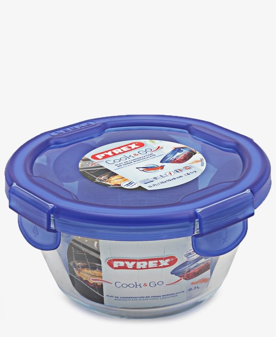 Pyrex 0.7L Heat Resistant Casserole & Container - Blue