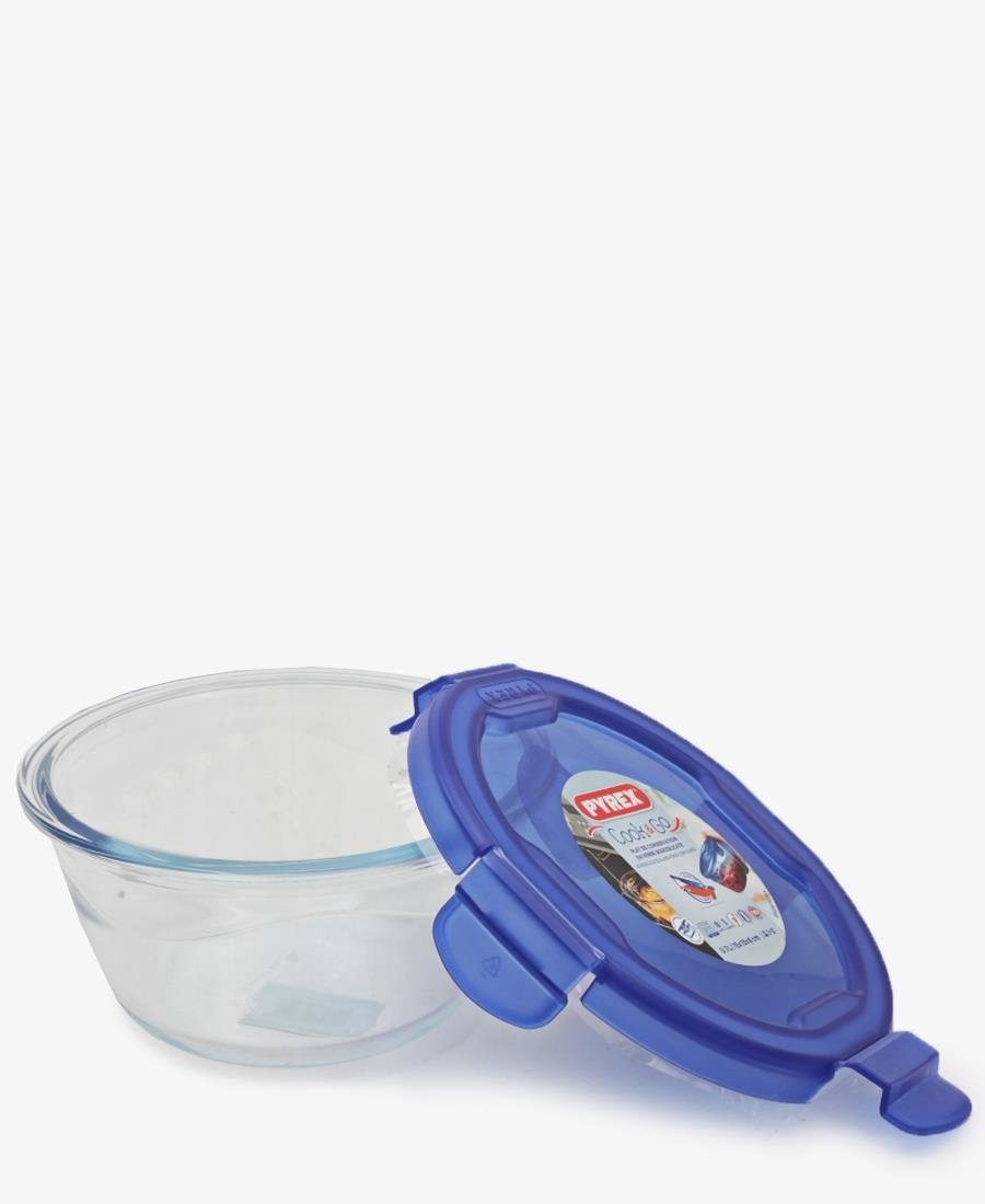 Pyrex 0.7L Heat Resistant Casserole & Container - Blue