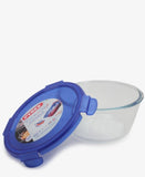 Pyrex 1.6Lt Cook&Go Round Bowl With Lid - Blue