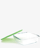 Pyrex 2.2Lt Square Dish With Lid - Clear