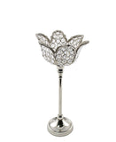 Majestic Candle Holder Tulip Shaped - Silver