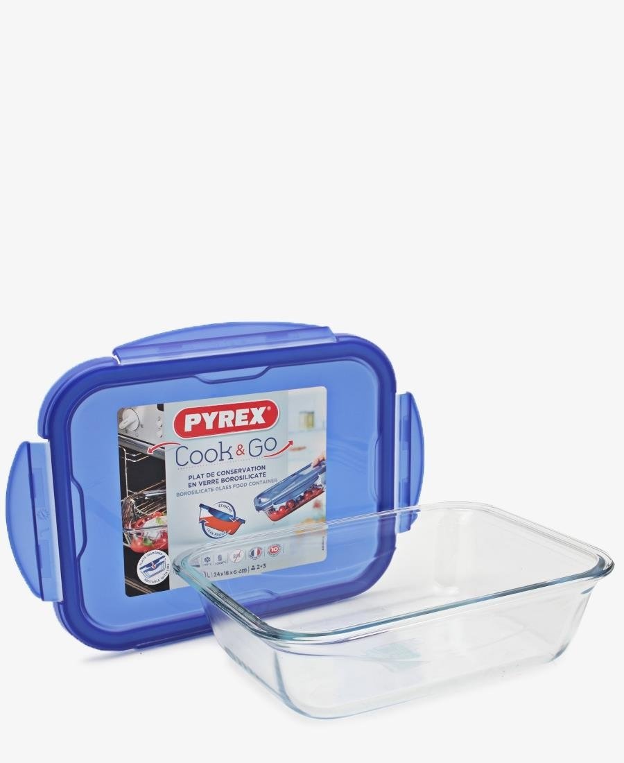 Pyrex 1.7L Heat Resistant Casserole & Container - Blue