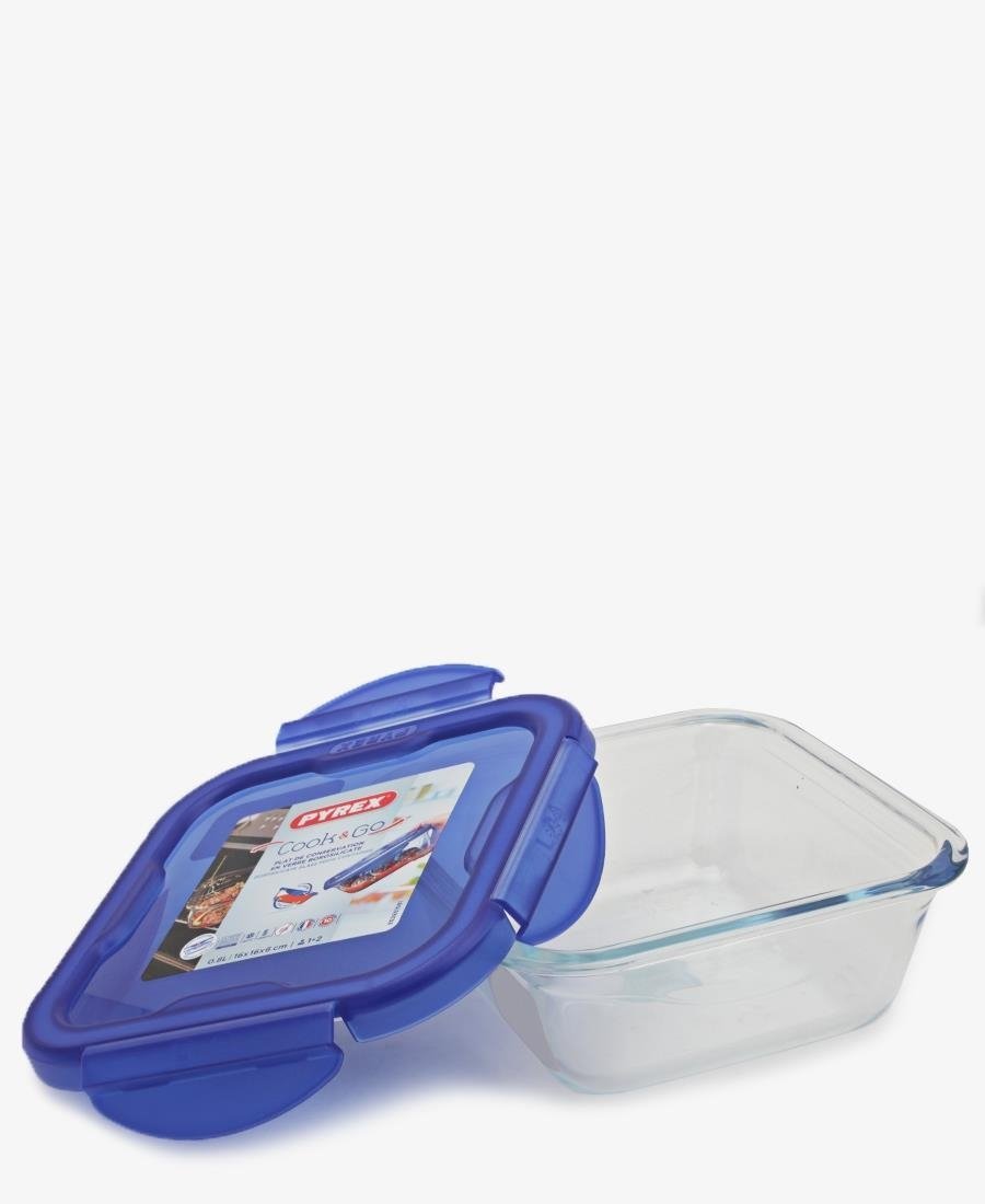 Pyrex 0.8L Heat Resistant Casserole & Container - Blue