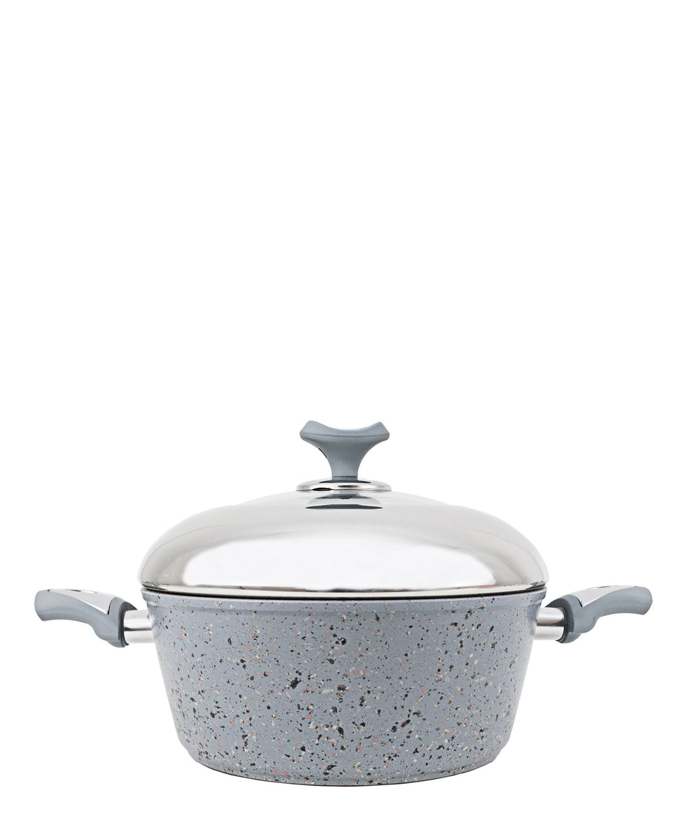 Granite Pot 26CM - Grey