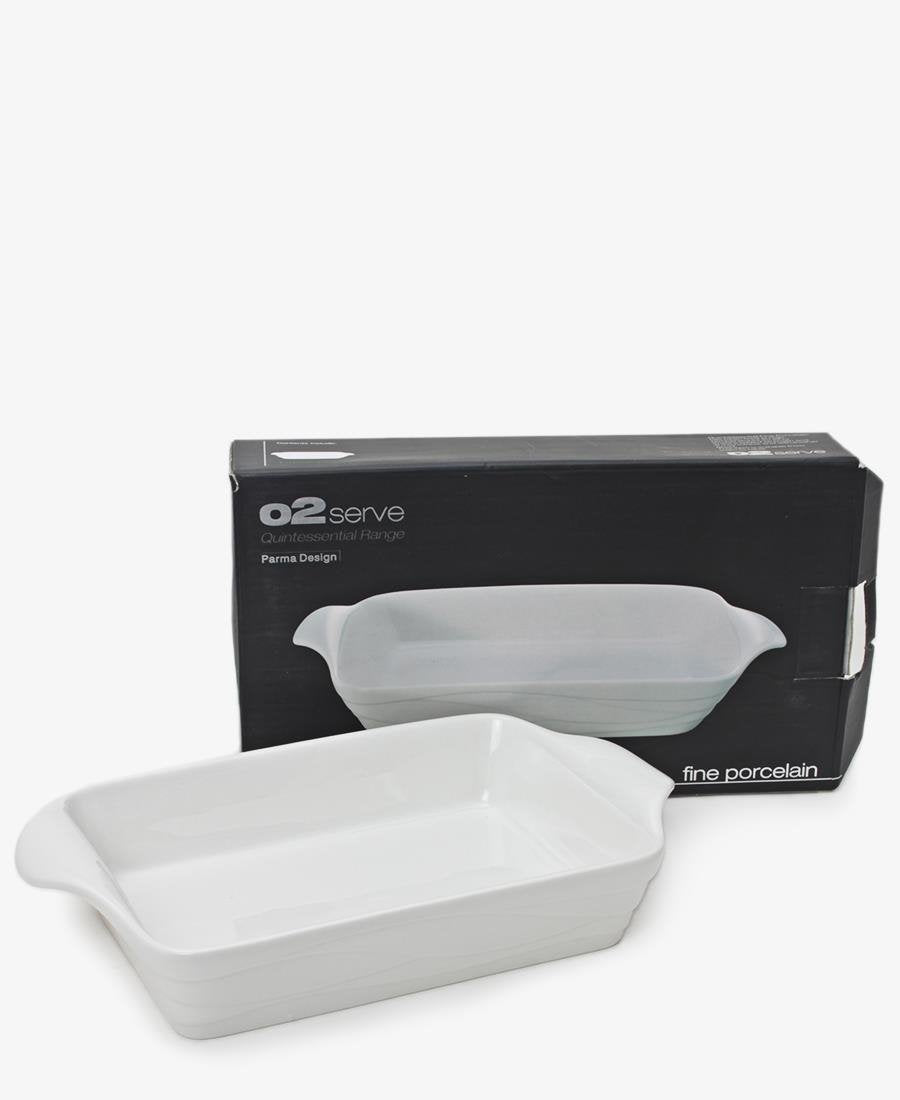 25cm Porcelain Roaster Pan - White