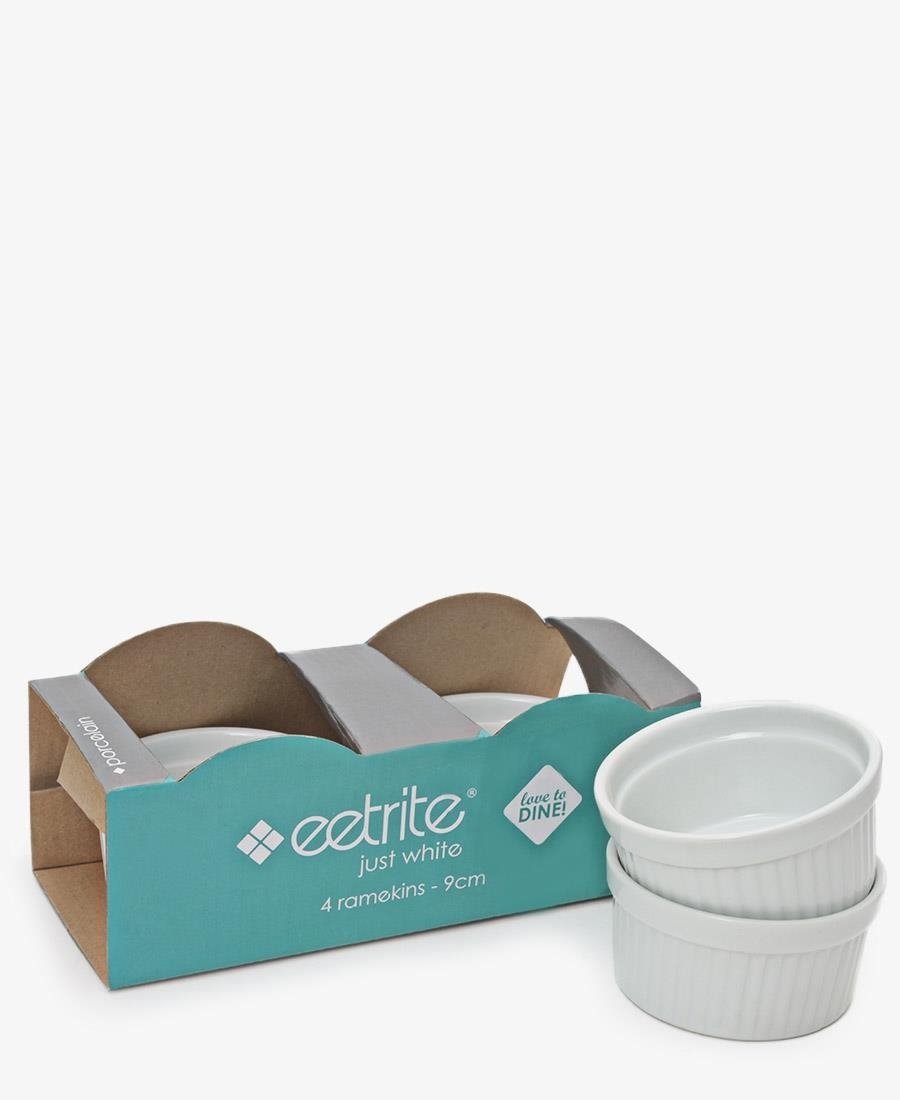 Ettrite 4 Piece Ramekins Set - White
