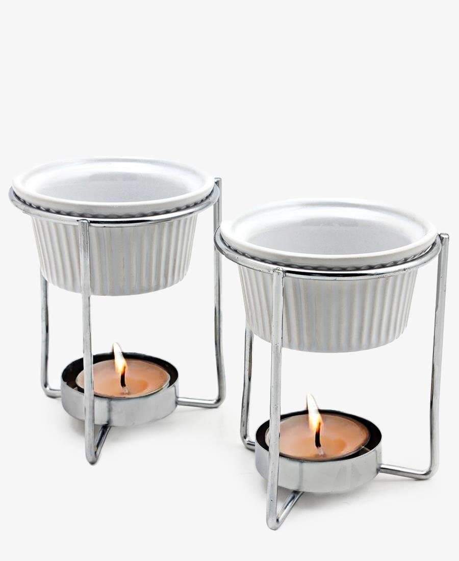 Progressive Ceramic Butter Warmers - Silver