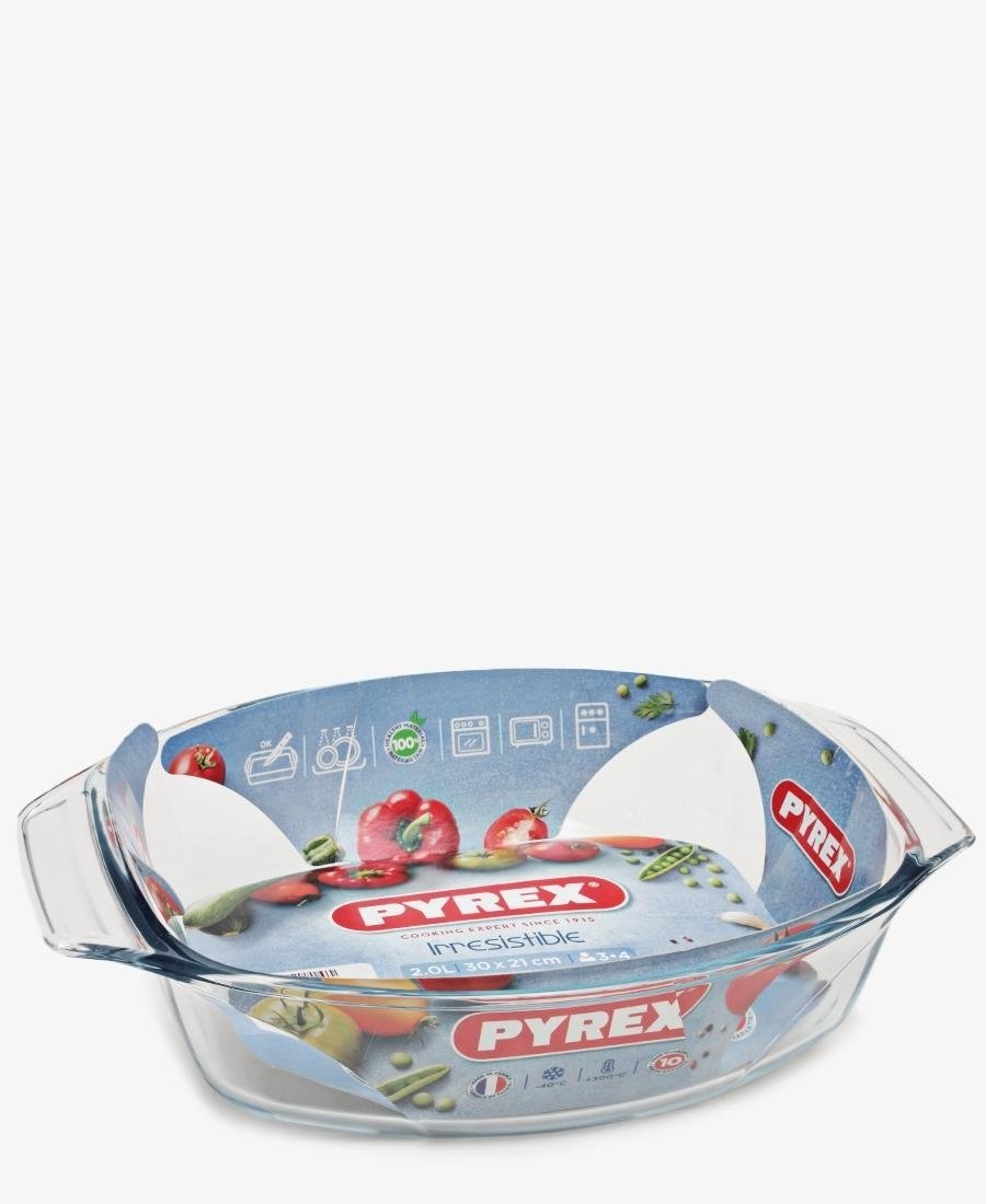 Pyrex 35X24 Oval Roaster - Clear