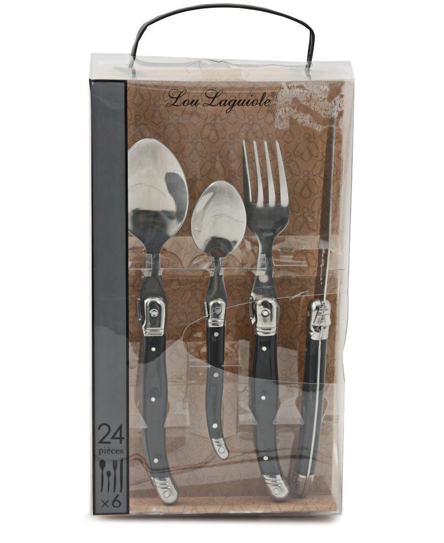 Amefa Lou Laguiole 24 Piece Cutlery Set - Silver