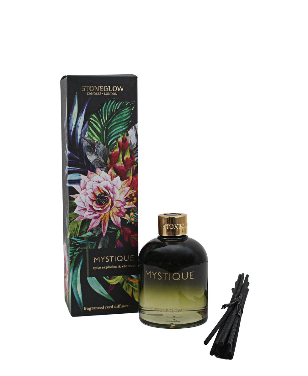 Stoneglow Mystic Spice Explosion & Charcoal Reed Diffuser - Green