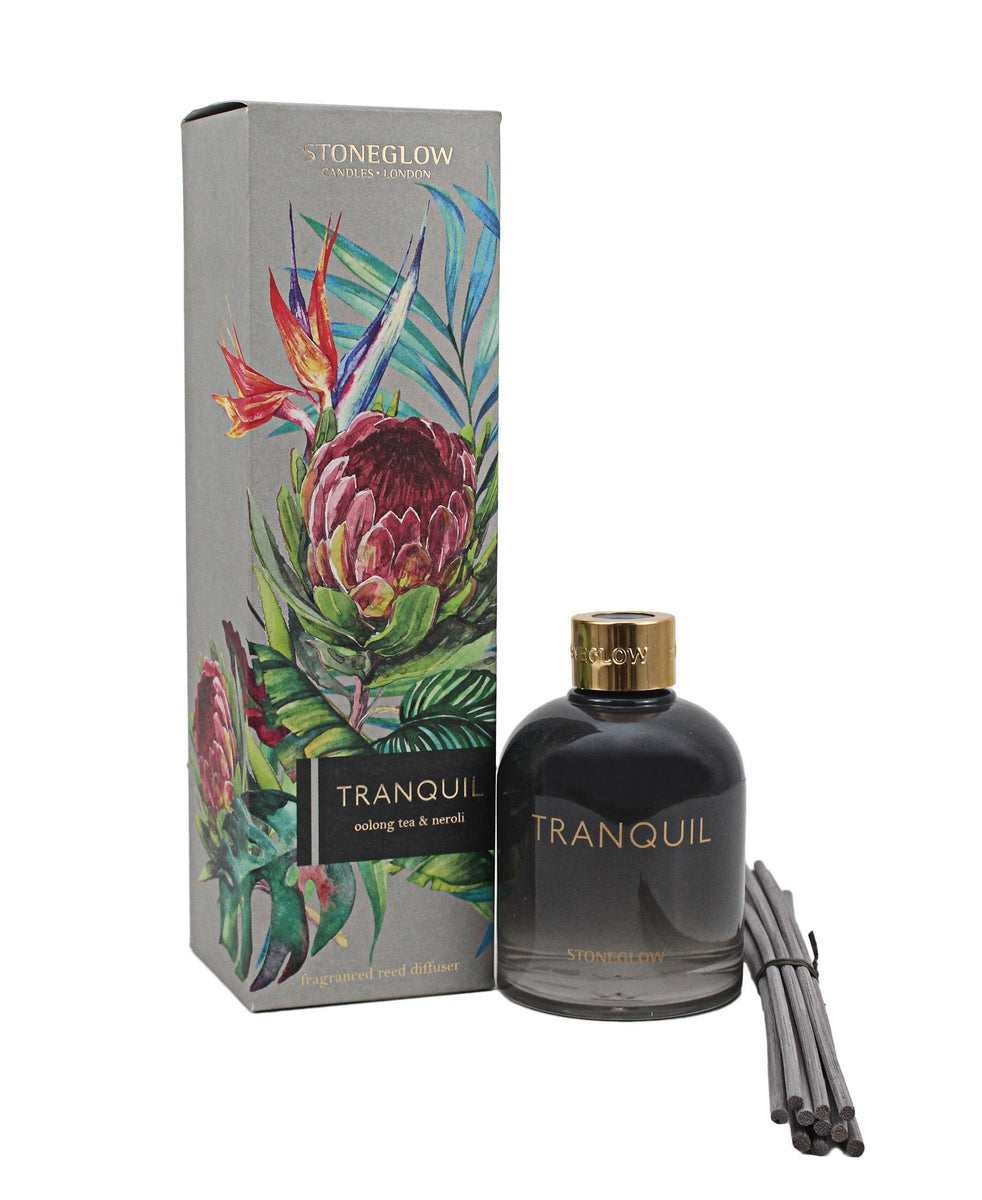 Stoneglow Tranquil Oorlong Tea & Neroli Reed Diffuser - Black
