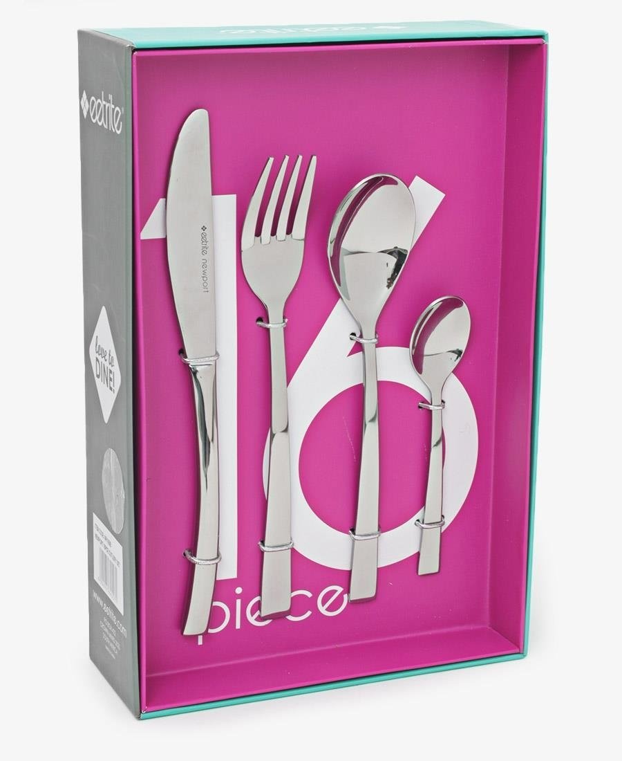 16Piece Newport Cutlery - Silver