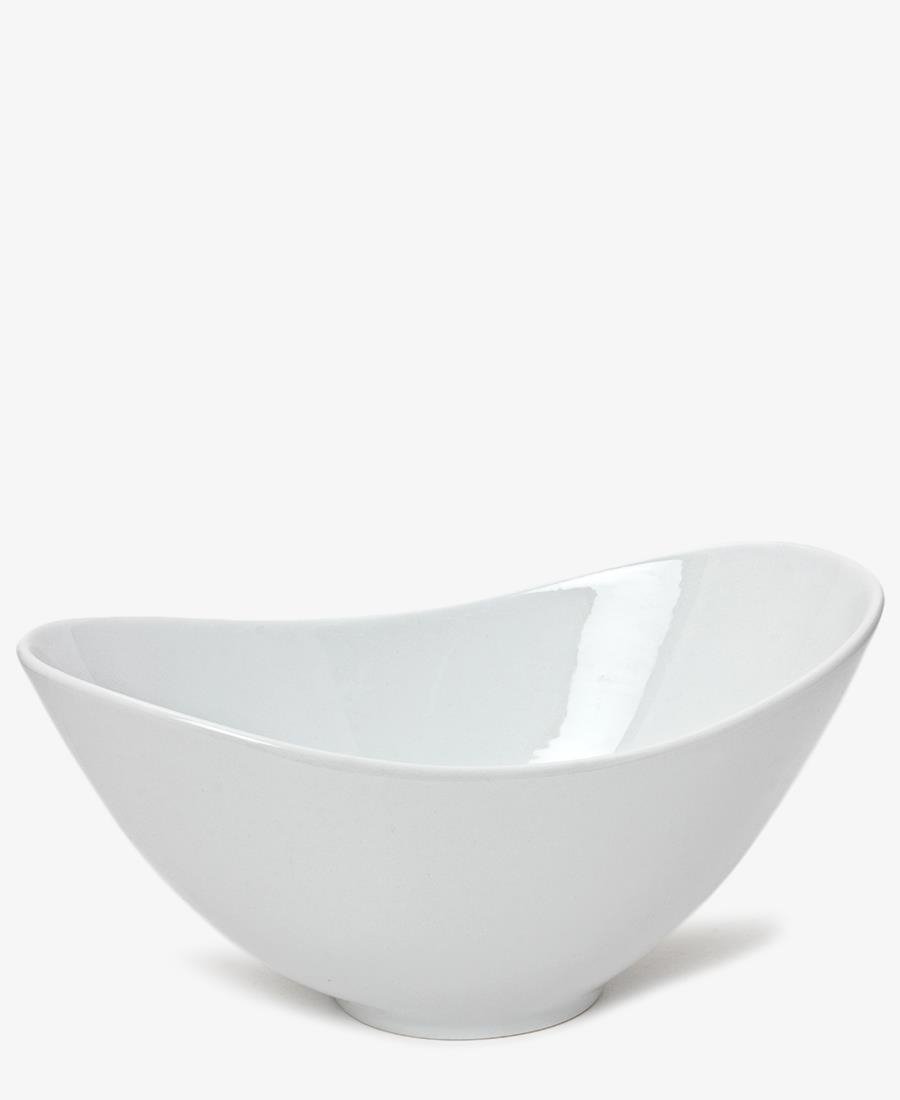 Eetrite 26cm Oval Salad Bowl - White