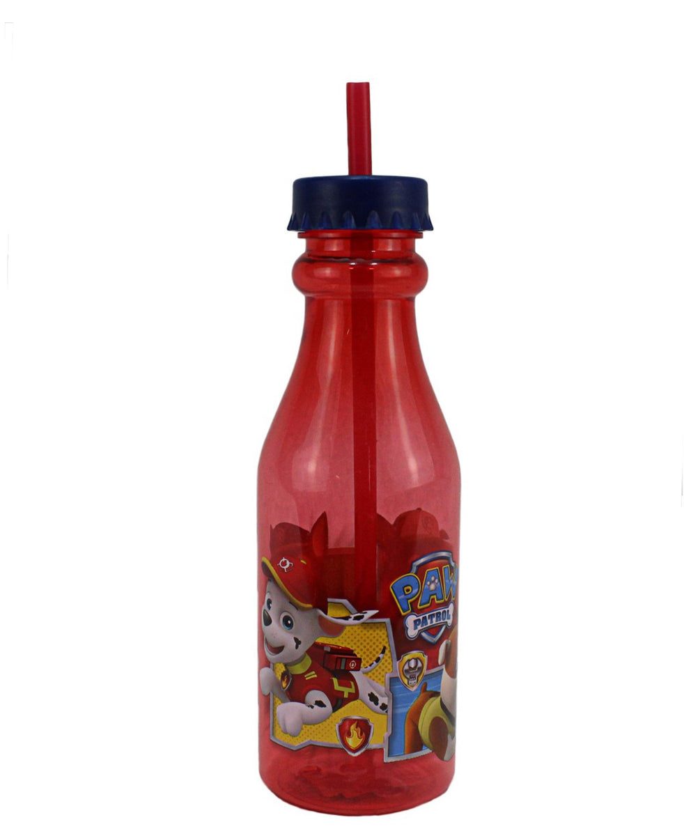 Paw Patrol Sky Bottle With Straw - Red