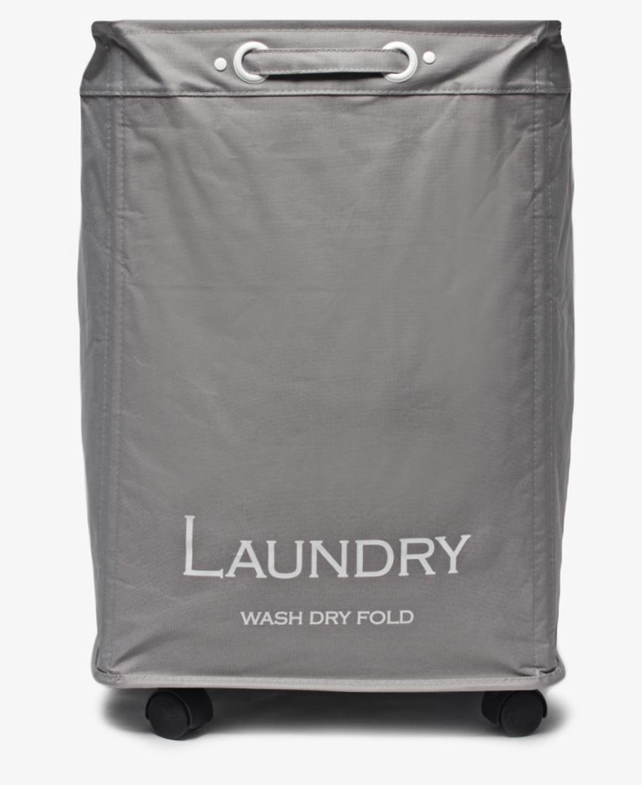 Laundry Basket With Wheels - Grey