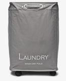 Laundry Basket With Wheels - Grey