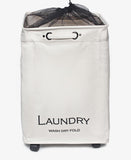 Laundry Basket With Wheels - Cream