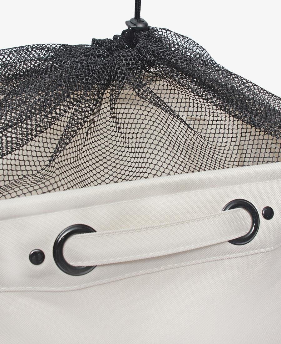 Laundry Basket With Wheels - Cream