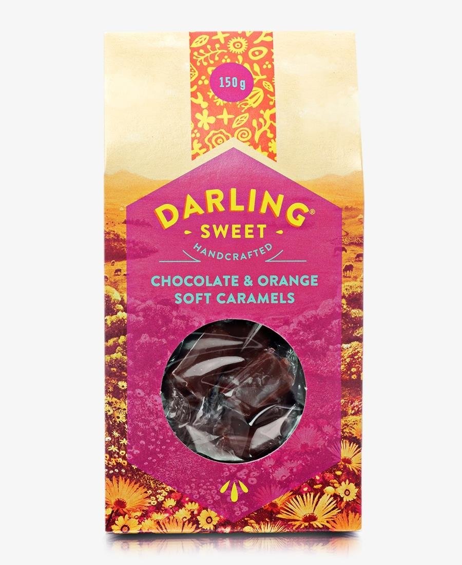 Chocolate & Orange Soft Caramels - Pink