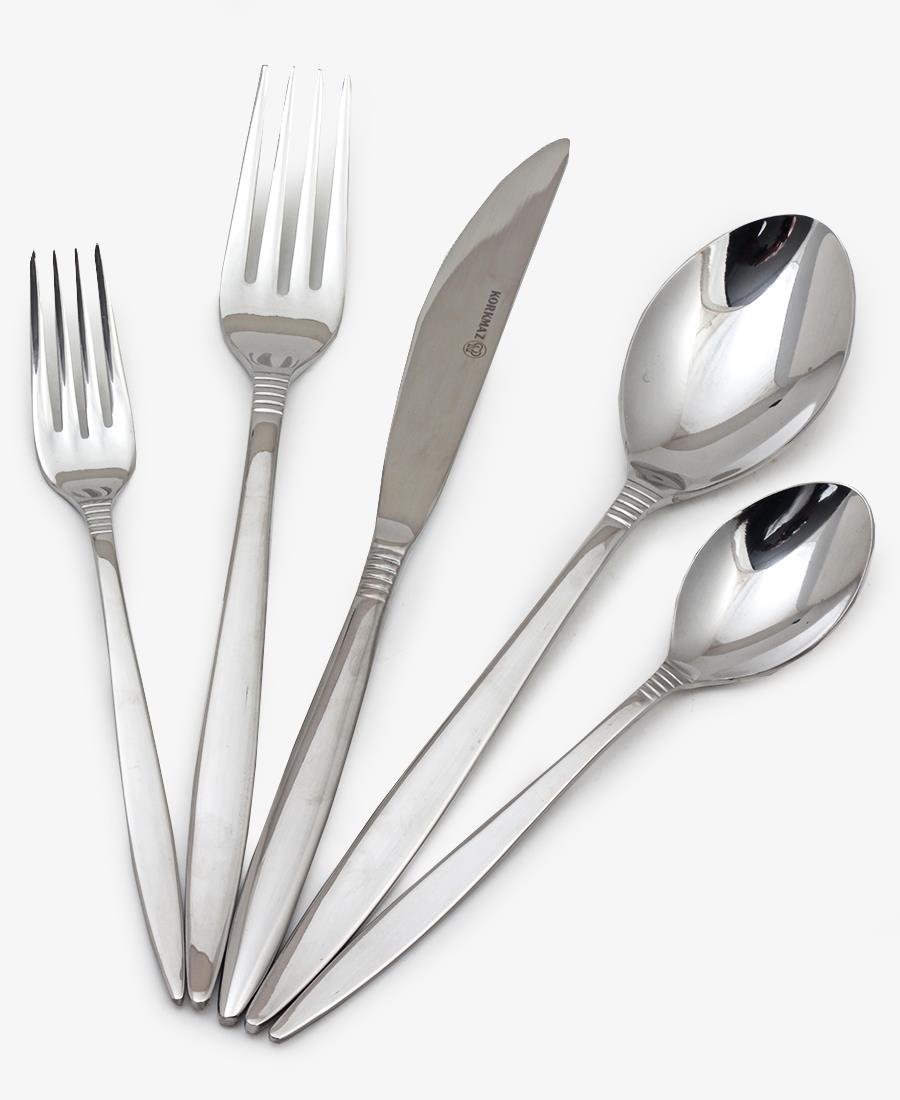 Korkmaz 36 Piece Lara Cutlery Set - Silver