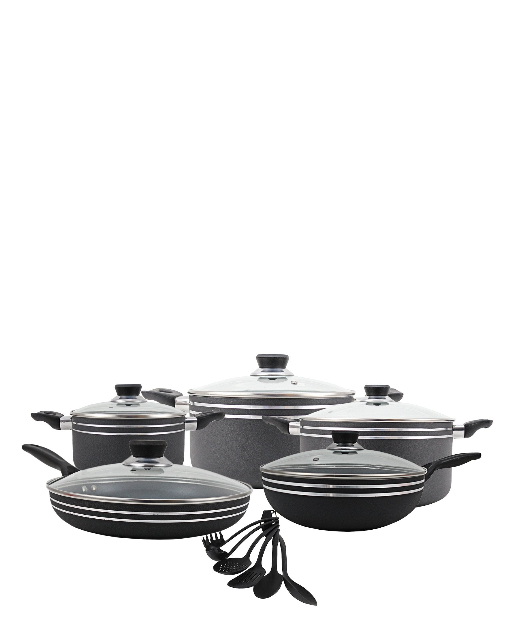 Casio Smart 16 Piece Pot Set - Black