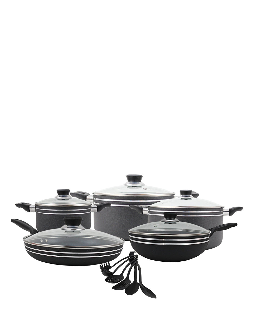 Casio Smart 16 Piece Pot Set - Black