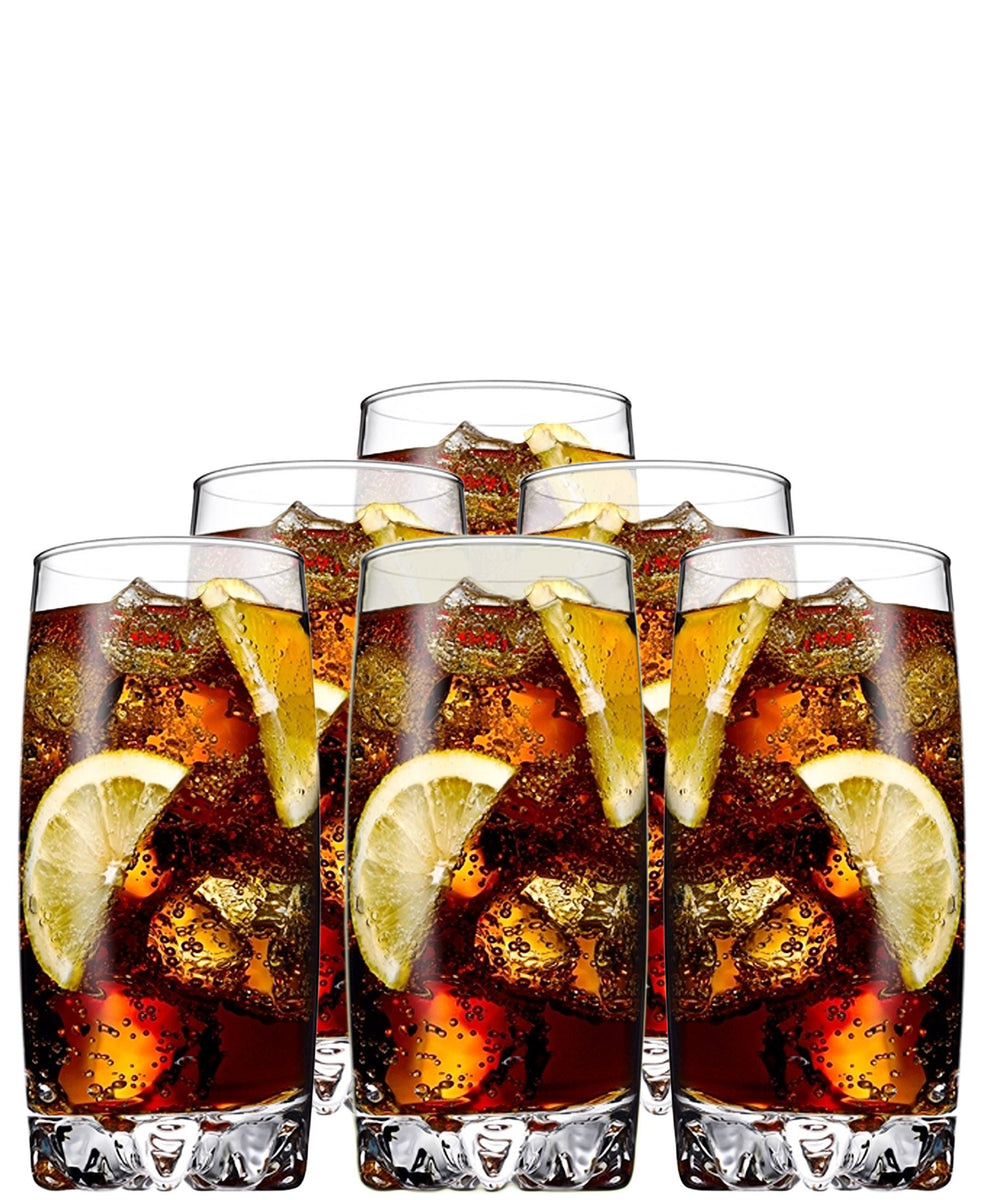 Pasabahce Sylvana Long Drink Glasses Set Of Six - Clear