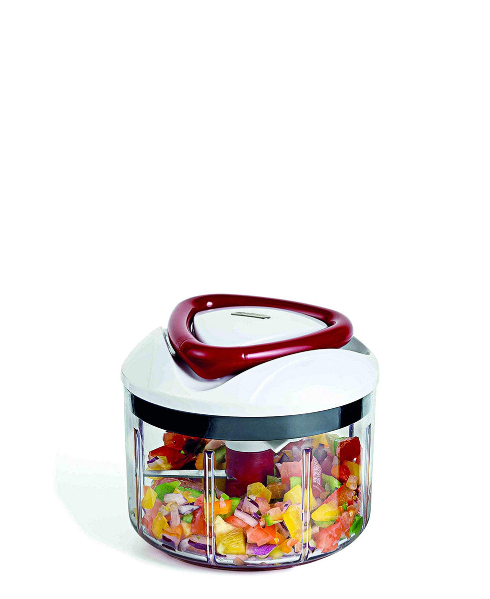 Zyliss Easy Pull Food Processor - Red