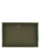 Regent Serving Tray Leather - Bronze