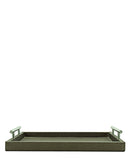 Regent Serving Tray Leather - Bronze